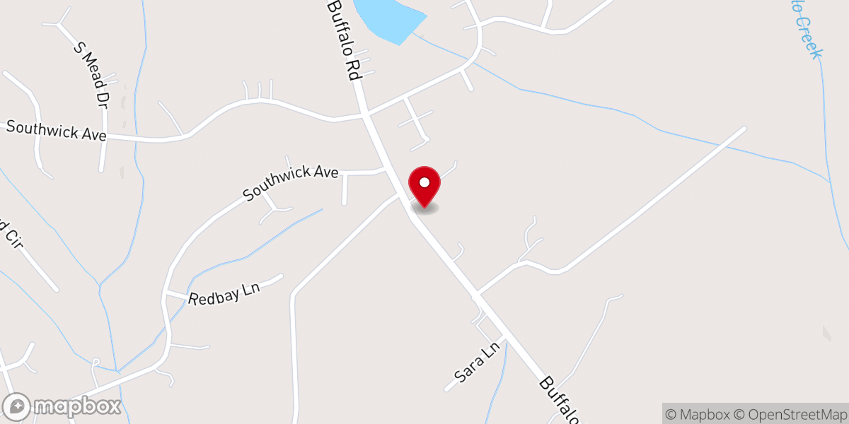 Map showing location of First Pentecostal Church of Raleigh Clayton