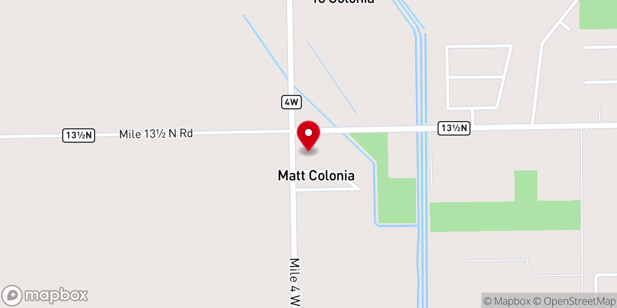 Map showing location of St. Judes Church