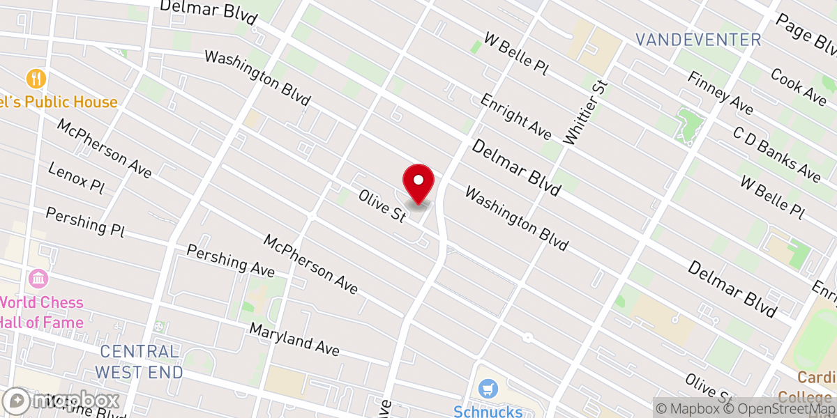 Map showing location of Saint Stephens Lutheran Church