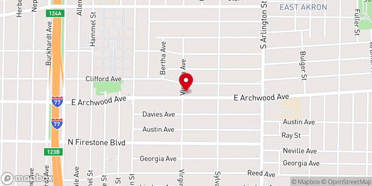 Map showing location of Southeast Church of Christ