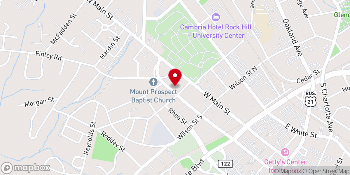 Map showing location of United House of Prayer For All People