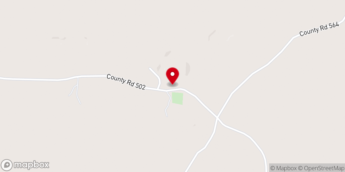 Map showing location of Pine Hill Primitive Baptist Church