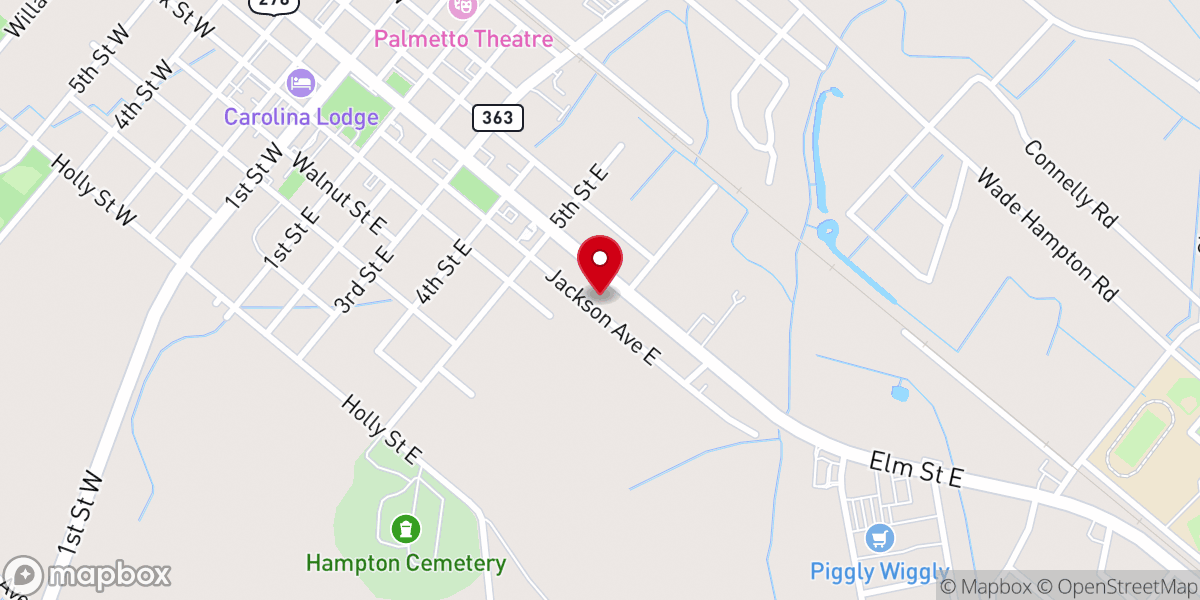 Map showing location of All Saints Episcopal Church