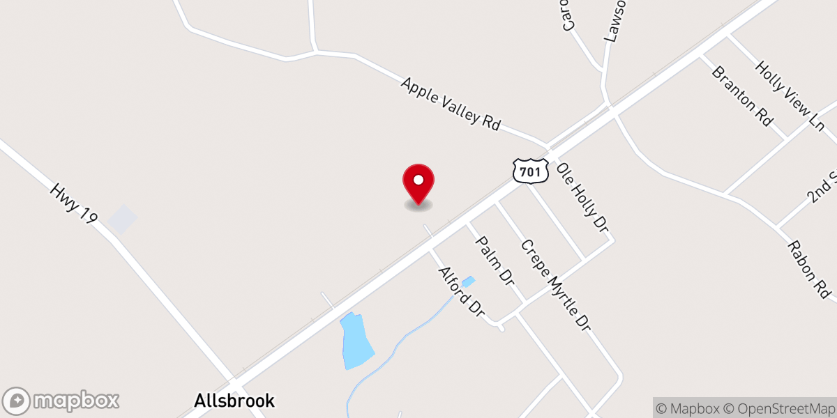 Map showing location of Crossway Church