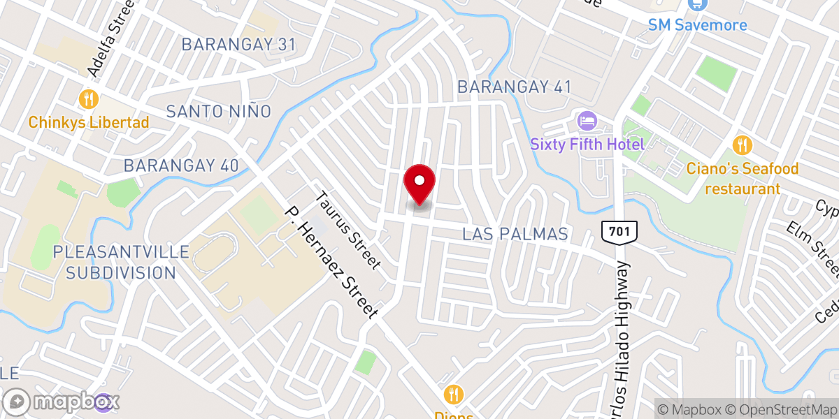 Map showing location of St. Joseph The Worker Parish