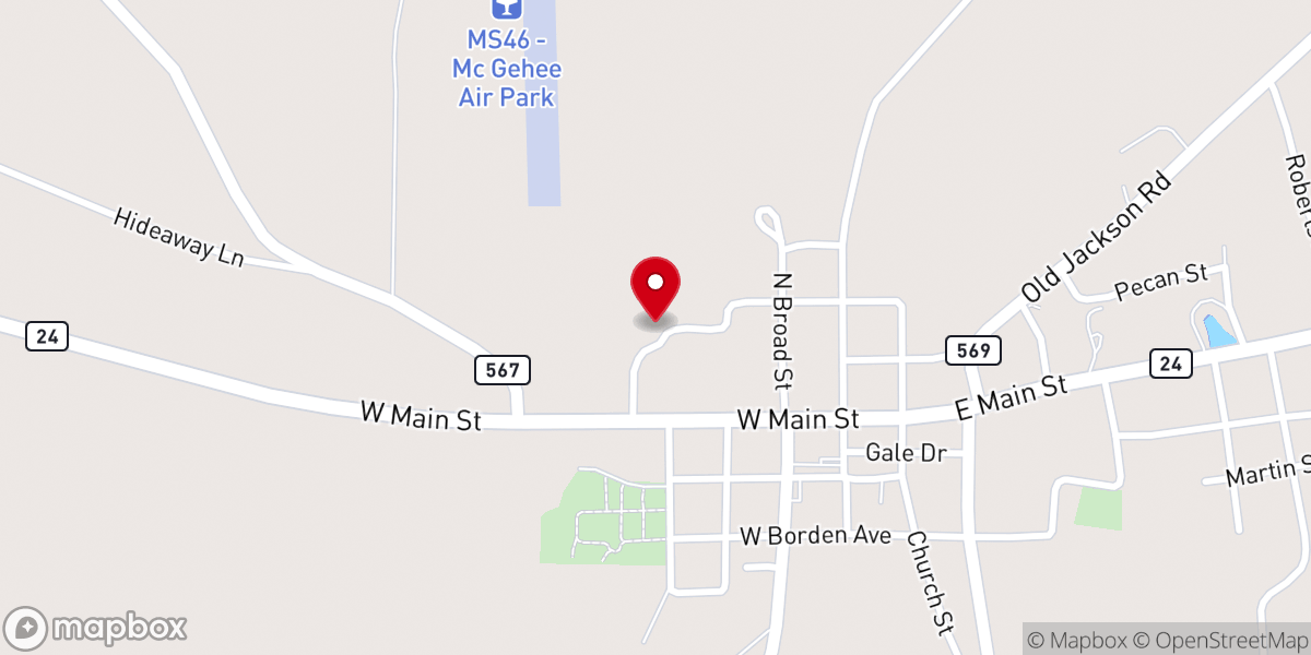 Map showing location of Liberty Missionary Baptist Church