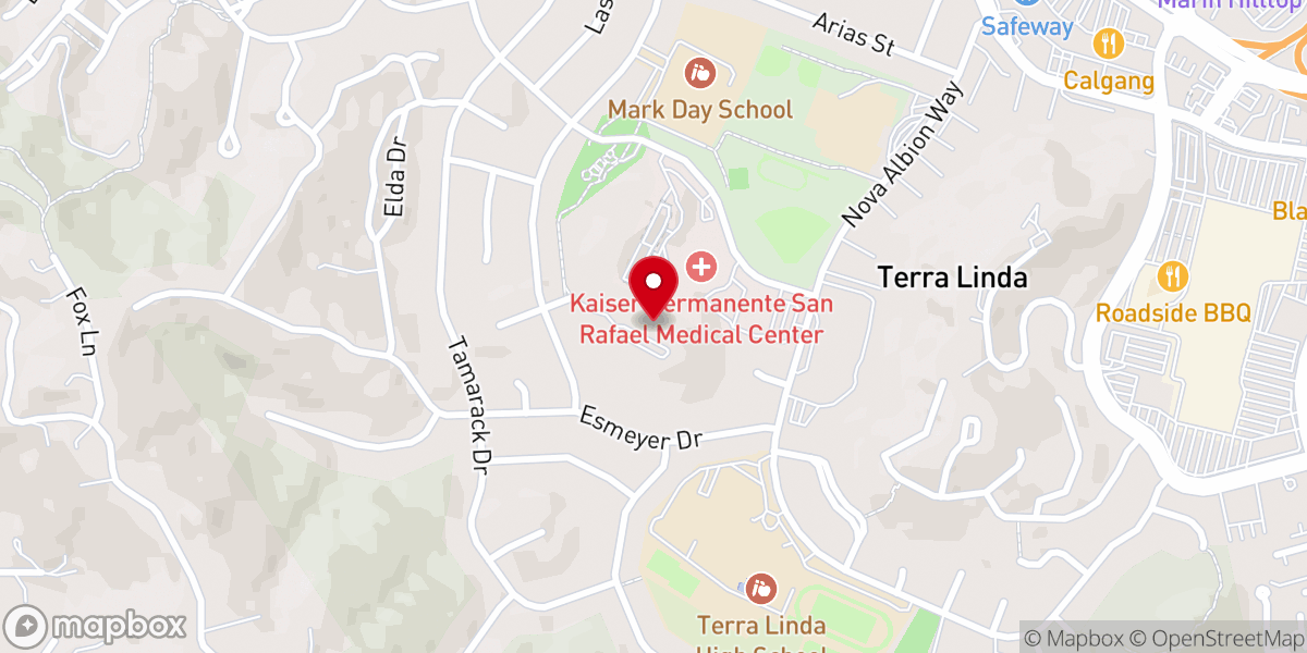 Map showing location of Aldersgate Methodist Church
