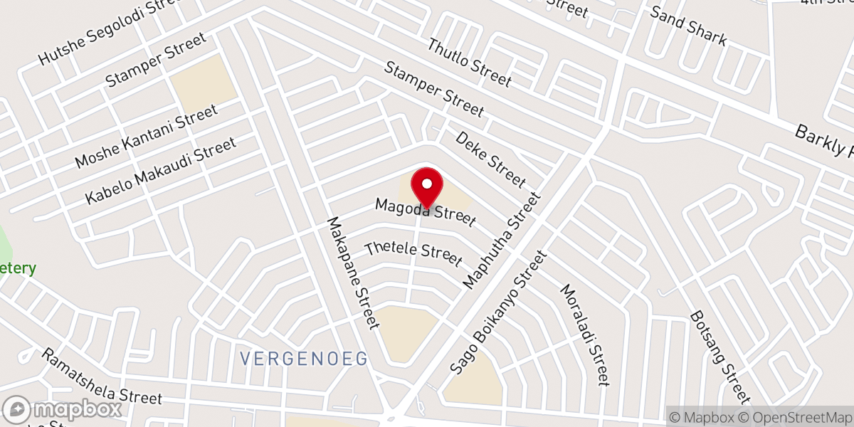 Map showing location of A.M.E, Mount Zion church