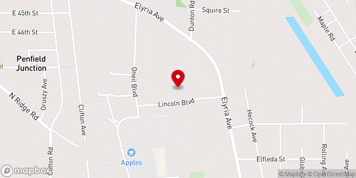 Map showing location of Saints Peter and Paul Lutheran Church