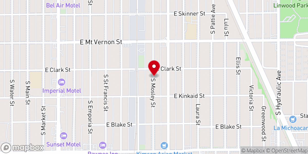 Map showing location of Fellowship Missionary Baptist Church