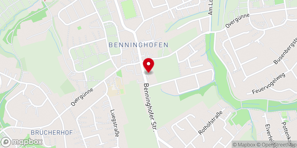 Map showing location of Katholische Kirche St. Benno, Dortmund-Benninghofen