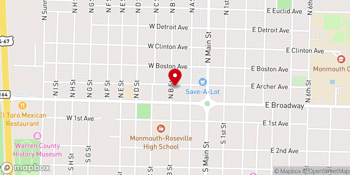 Map showing location of Immaculate Conception Catholic School