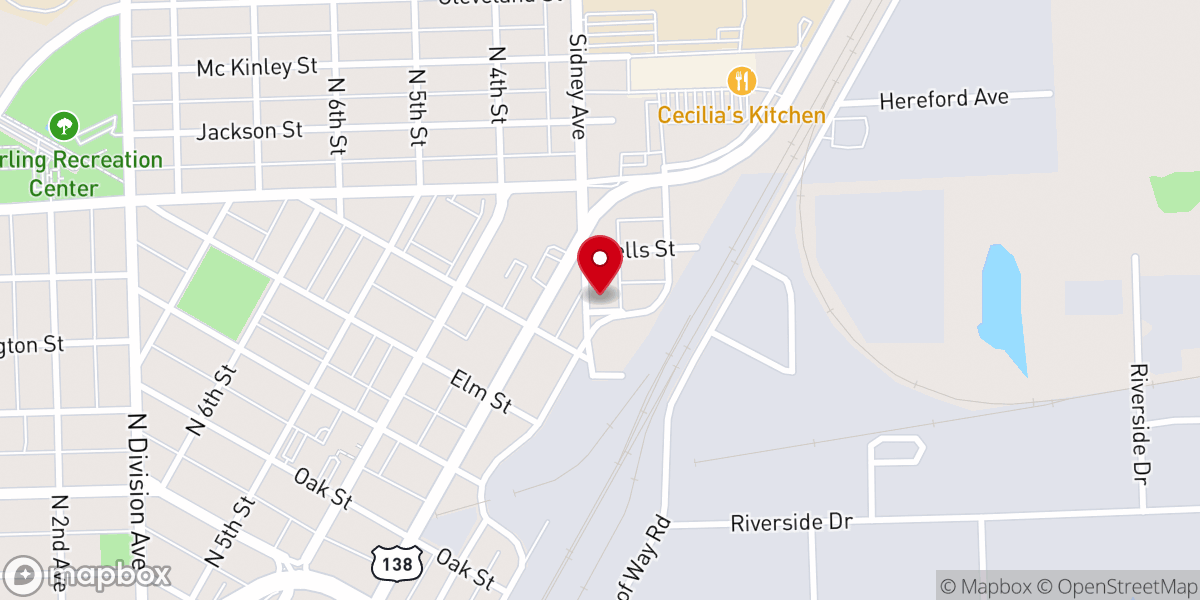Map showing location of New Life Apostolic Outreach - UPCI