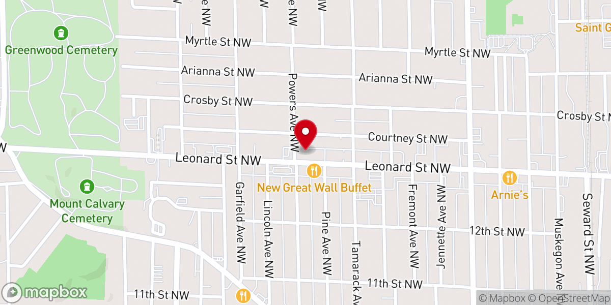 Map showing location of West Leonard CRC