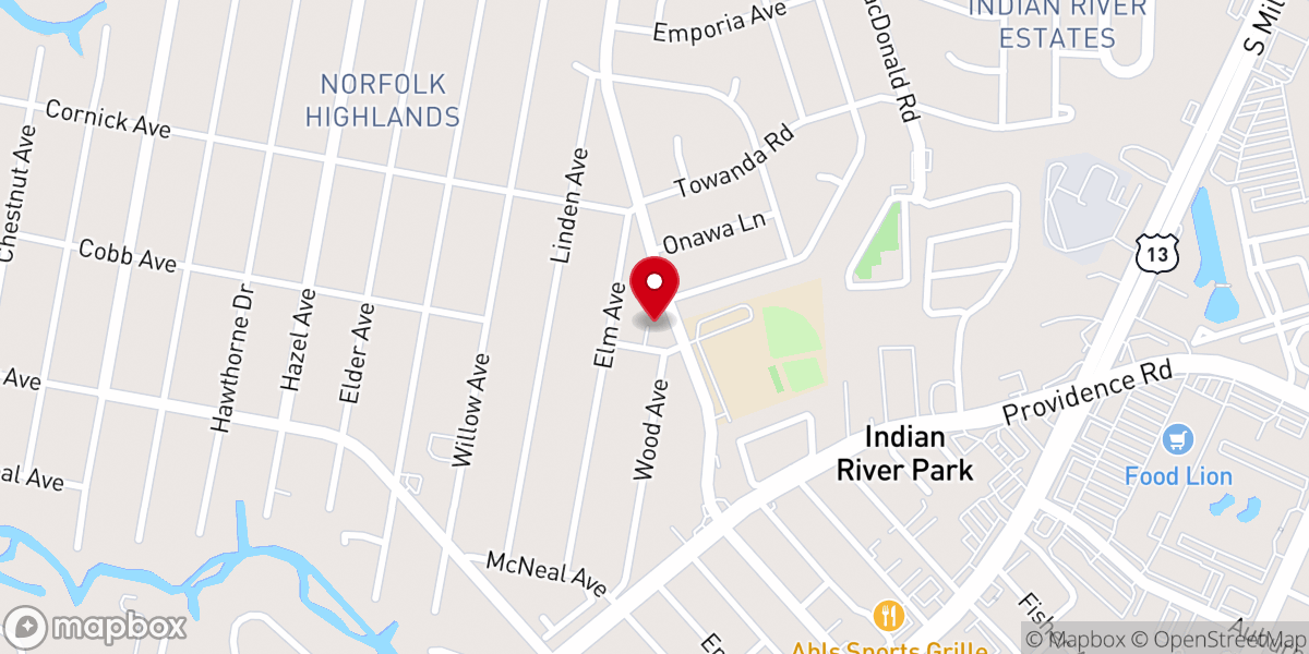 Map showing location of Congregational Baptist Church Et Al