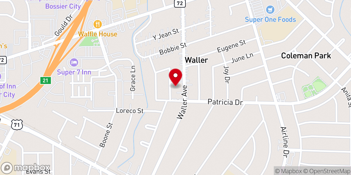 Map showing location of United Outreach Church