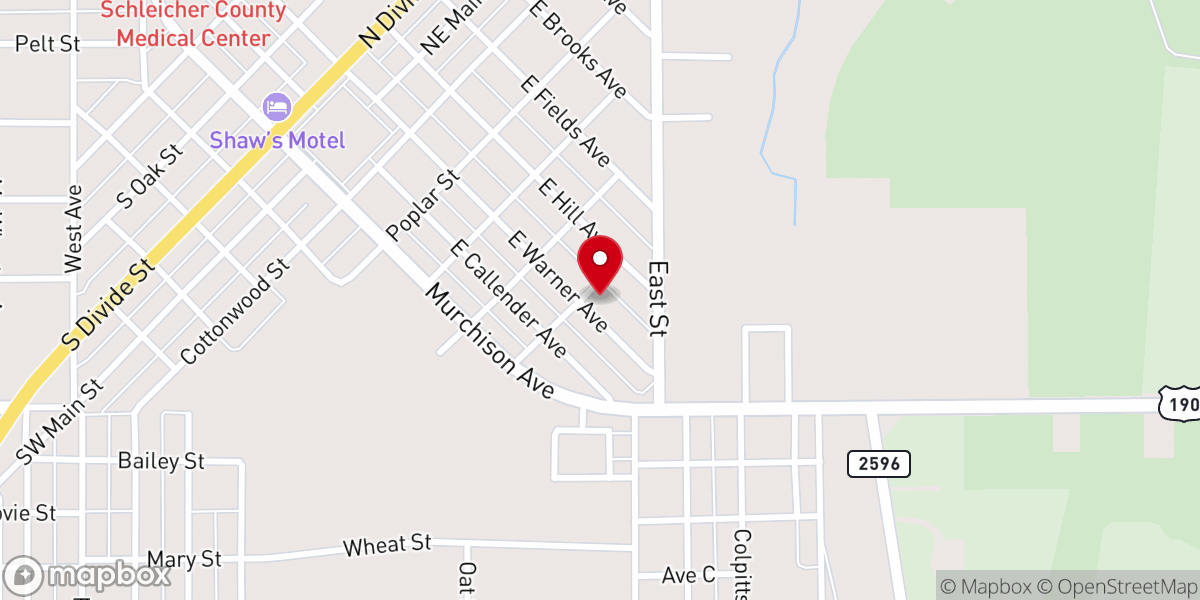 Map showing location of Agape Assembly of God