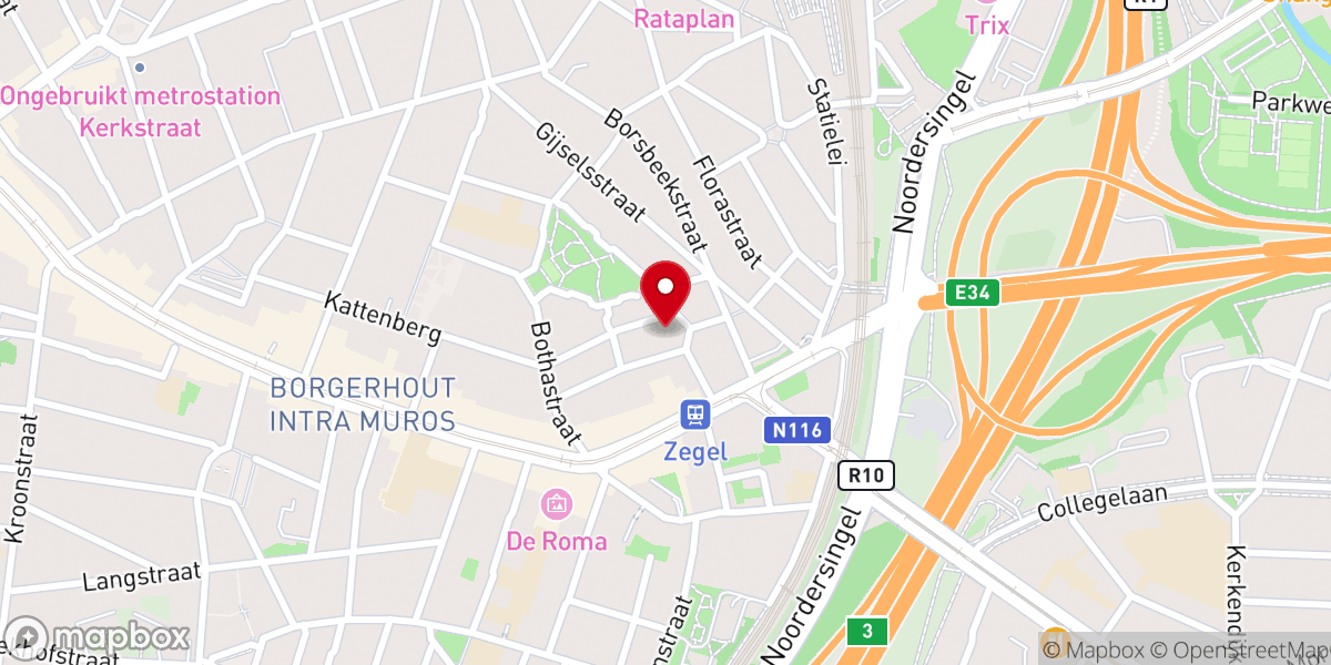 Map showing location of Église Saint Jean l'évangéliste