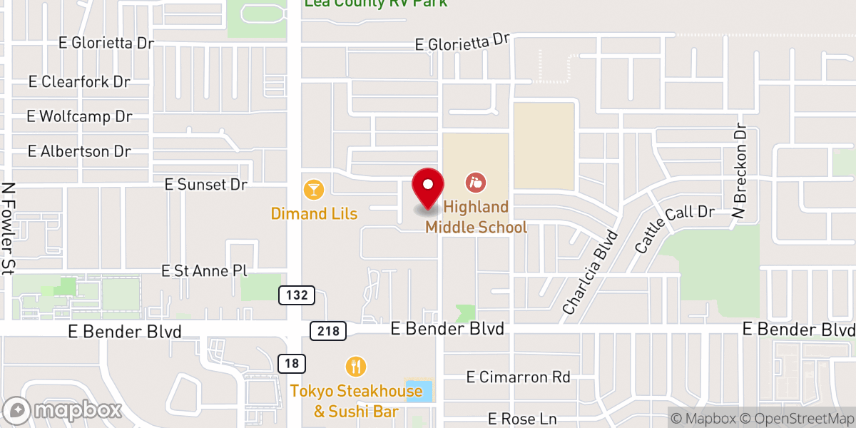 Map showing location of Baptist Church