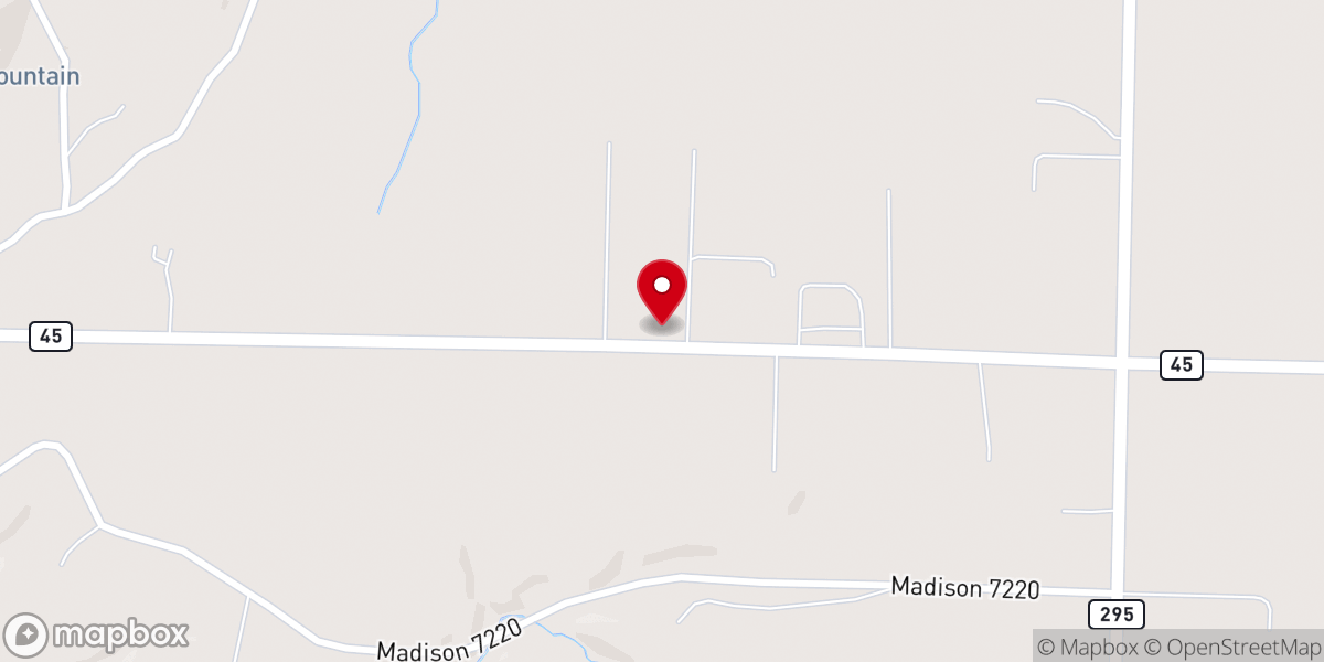 Map showing location of Ebenezer Baptist Church