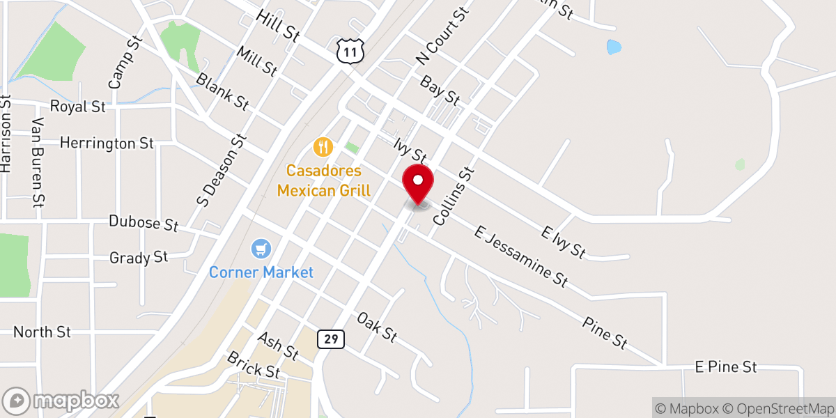 Map showing location of Ellisville First Methodist