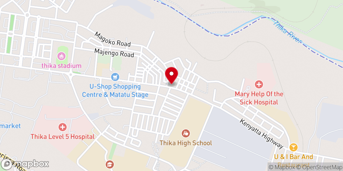 Map showing location of Bible Fellowship Church