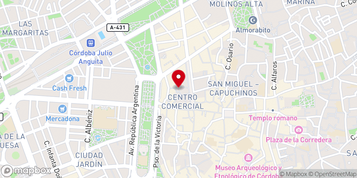 Map showing location of Real Colegiata de San Hipólito