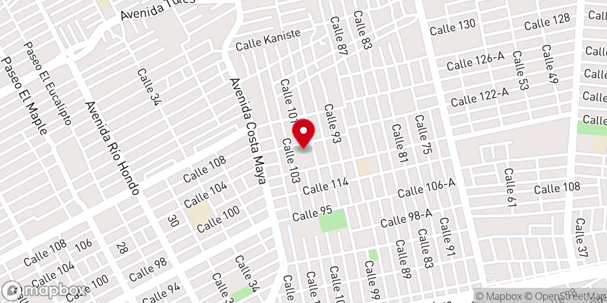 Map showing location of Capilla Nuestra Señora de la Paz
