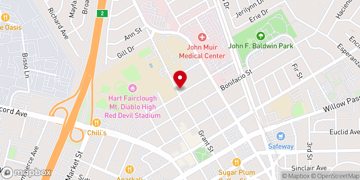 Map showing location of Queen of All Saints Church