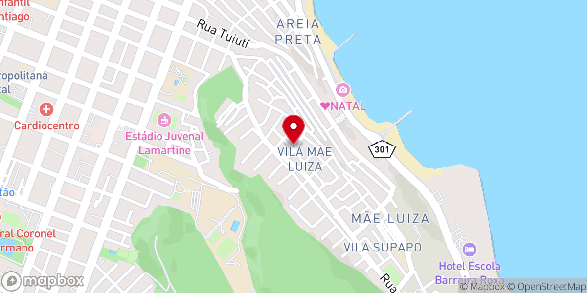 Map showing location of Igreja Missão Evangélica Pentecostal do Brasil - MEPB Mãe Luiza