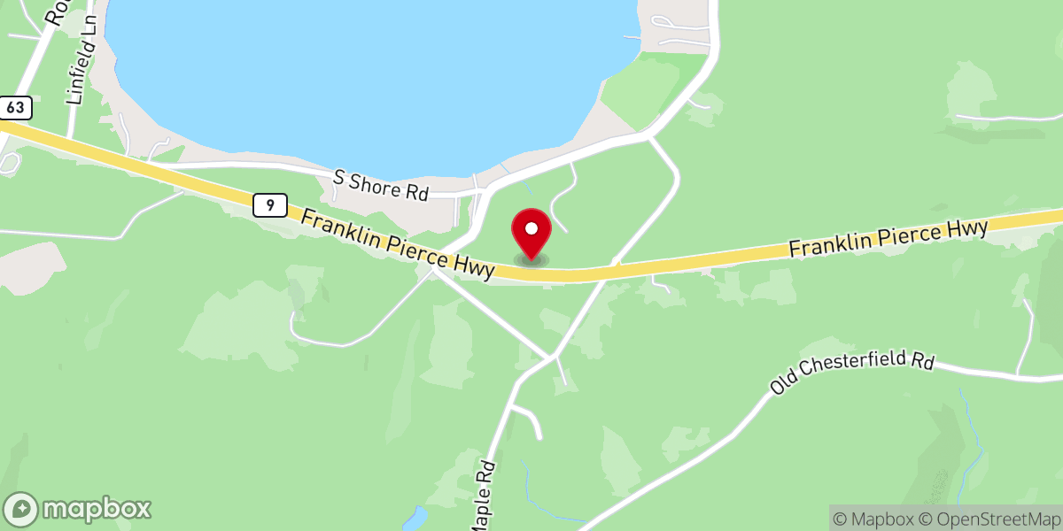 Map showing location of Camp Spofford