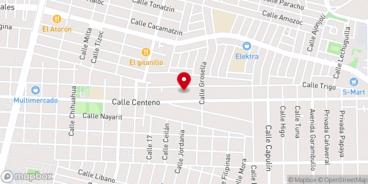 Map showing location of Iglesia Bautista Templo La Esperanza De Juarez