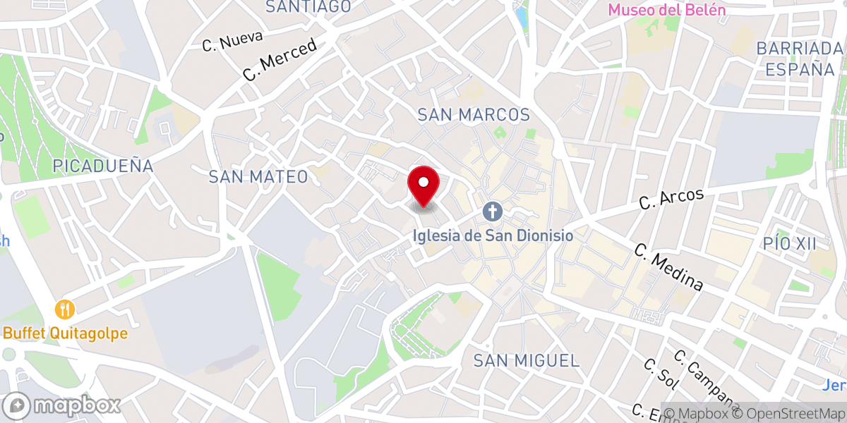 Map showing location of Obispado de Jerez de la Frontera