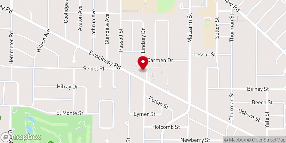 Map showing location of Resurrection Lutheran Church