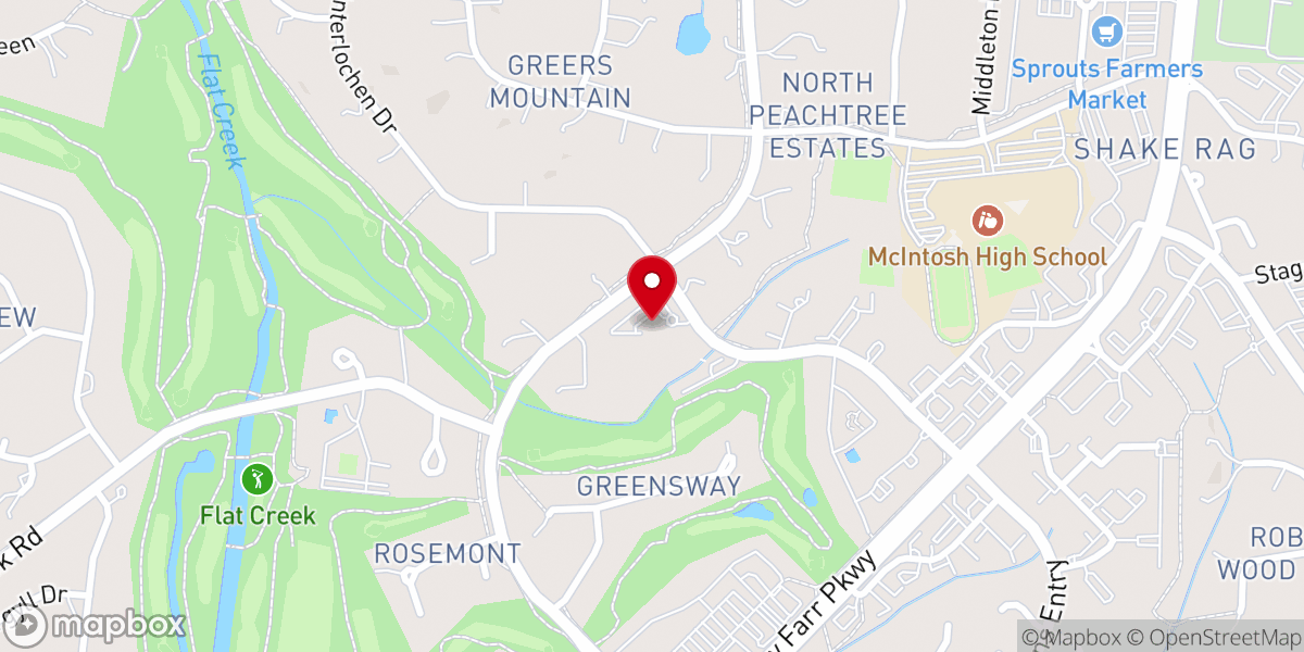 Map showing location of St Andrew's Episcopal Church