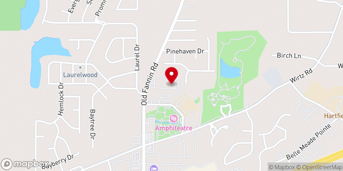 Map showing location of Flowood Baptist Church