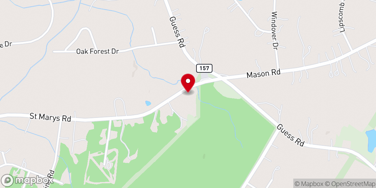 Map showing location of Cains Chapel Missionary Baptist Church