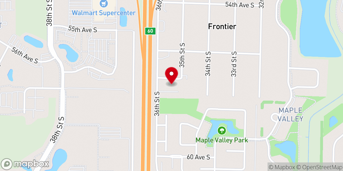 Map showing location of Fargo Seventh-day Adventist Church