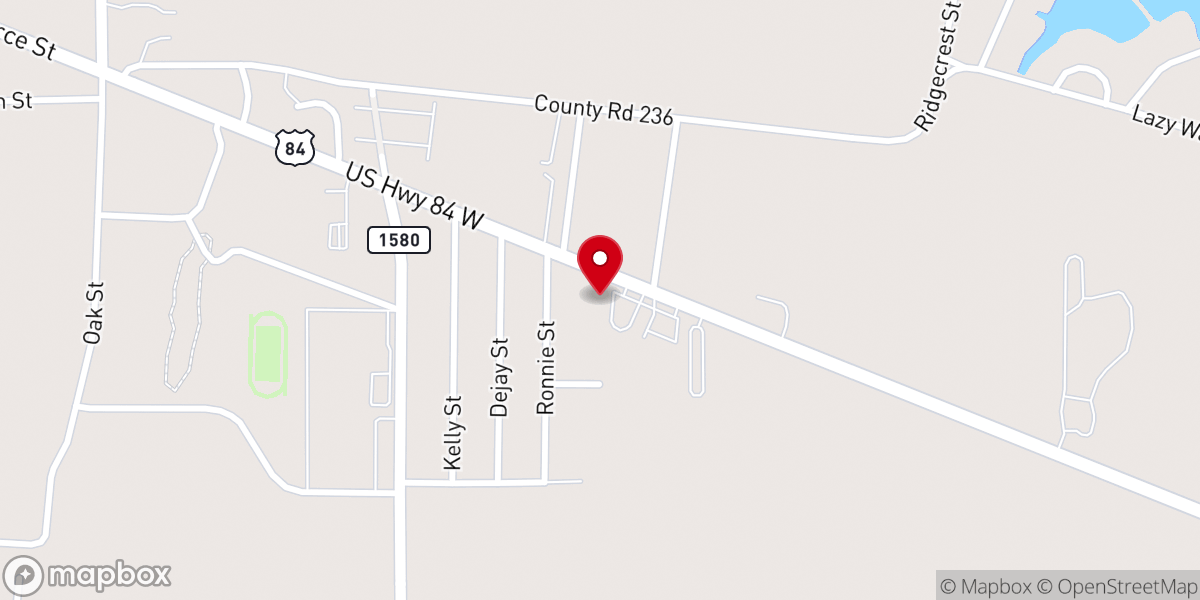 Map showing location of River of Life Food Pantry