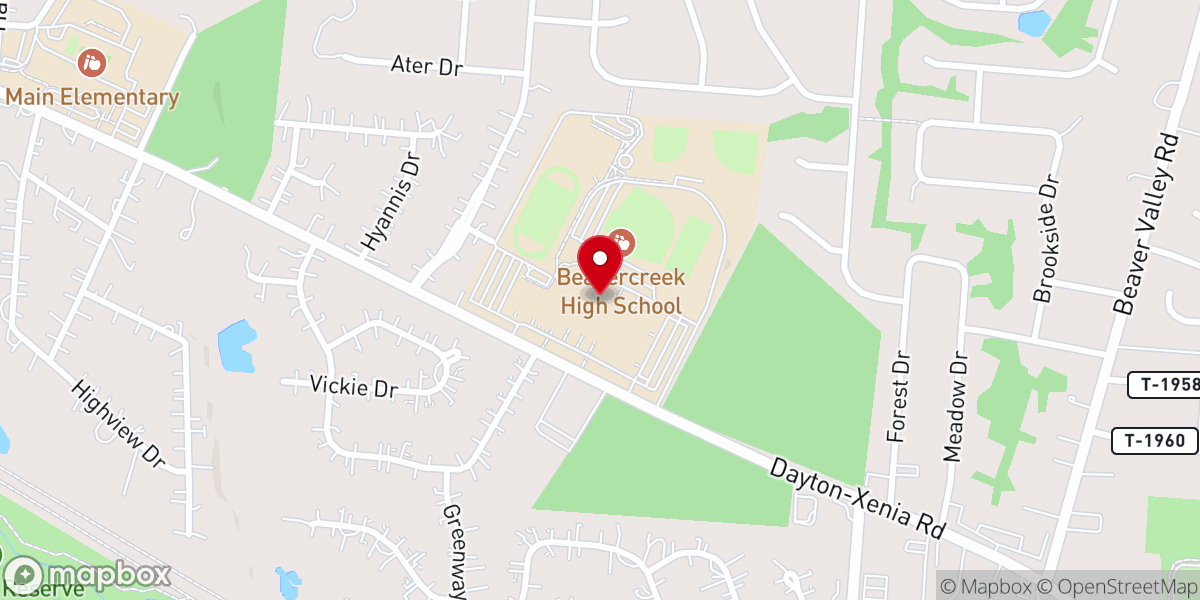 Map showing location of Fairhaven Church, Beavercreek Campus
