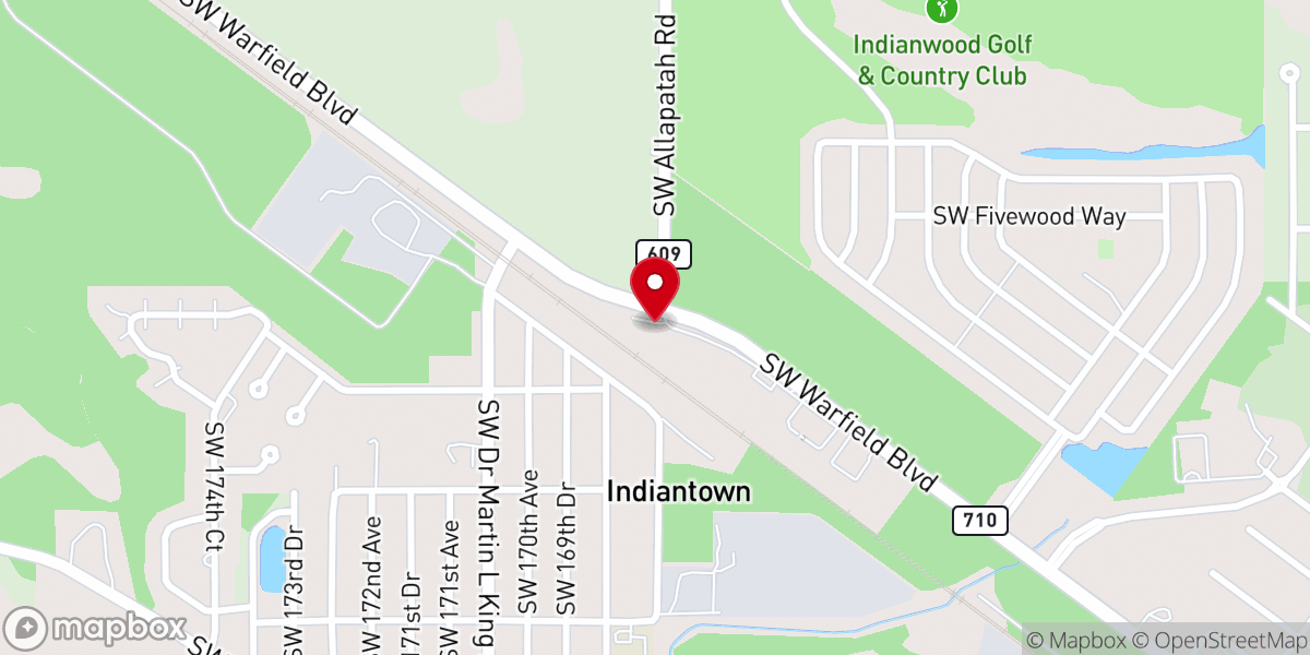 Map showing location of IDPMI Indiantown