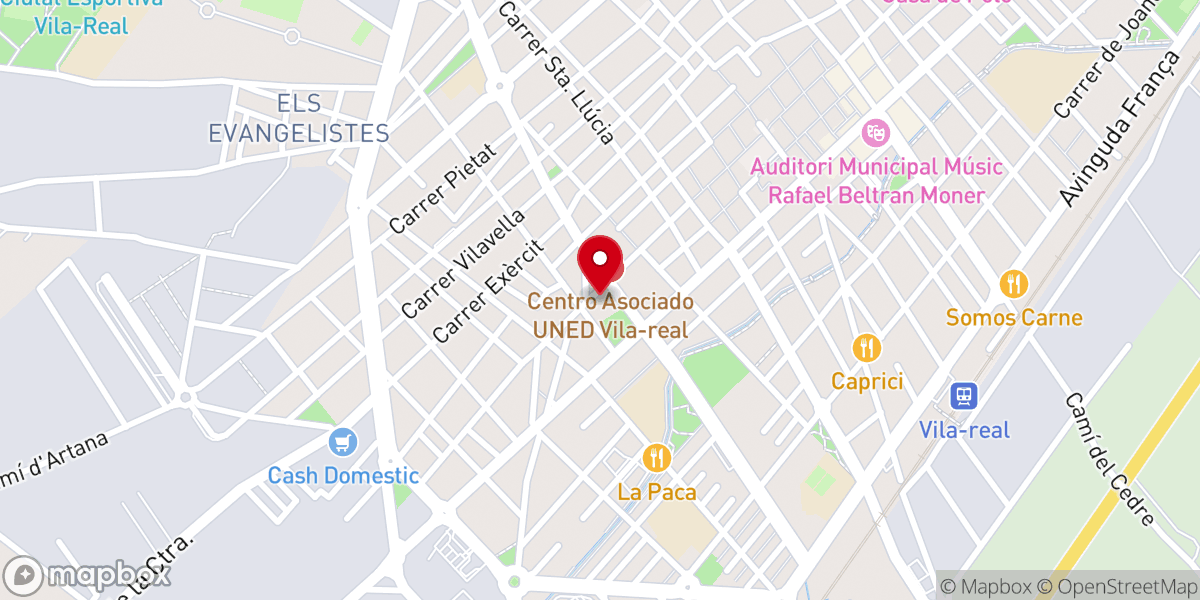 Map showing location of Capilla del Cristo del Hospital
