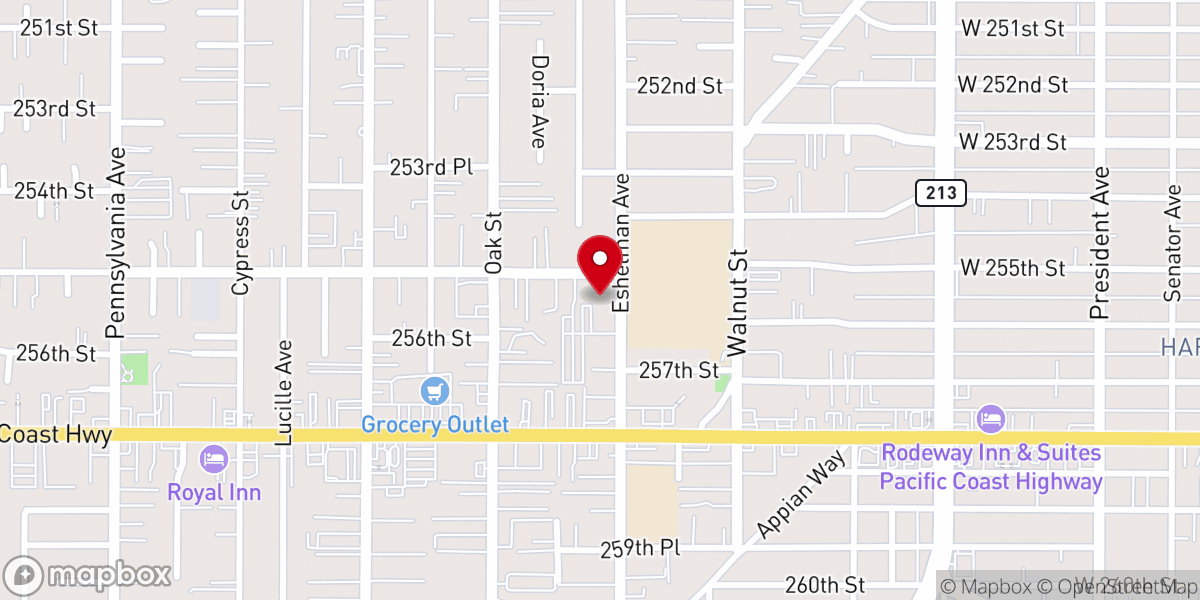 Map showing location of St Margaret Mary Catholic Church
