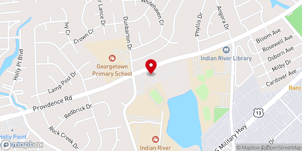 Map showing location of Grace Lutheran Church