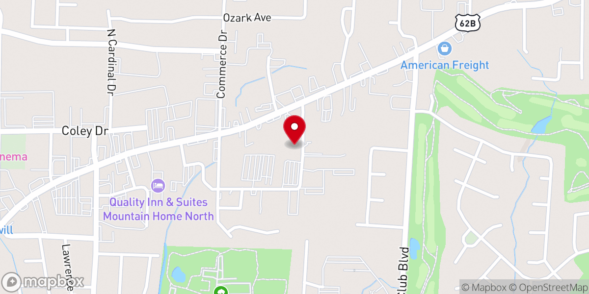 Map showing location of First Assembly Of God Church