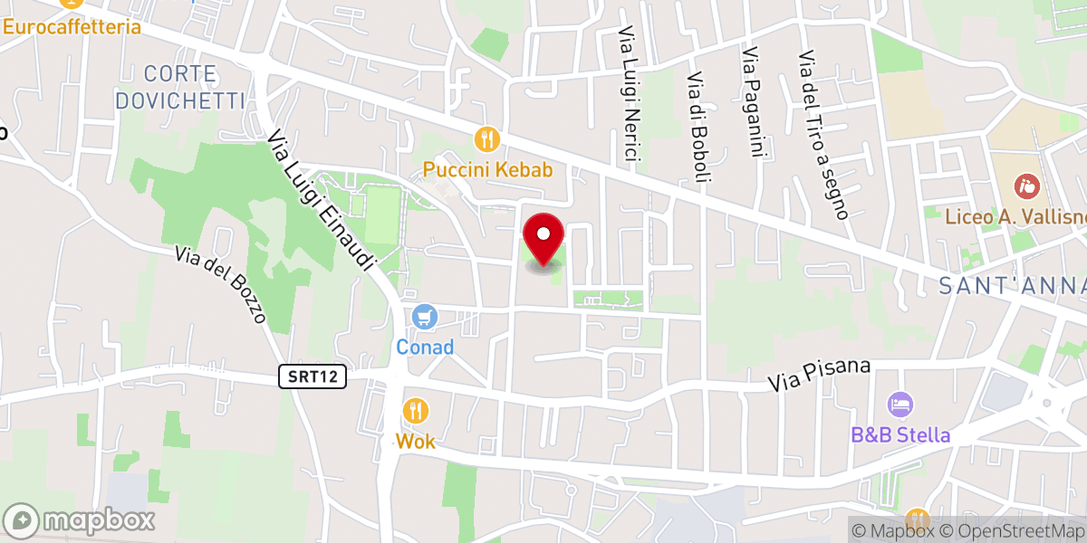 Map showing location of Oratorio ANSPI Giovanni Paolo II - S. Anna