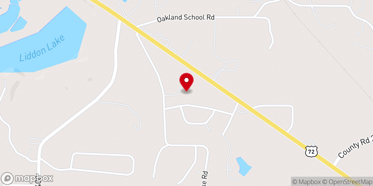 Map showing location of Living Free Ministries