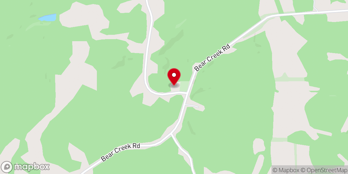Map showing location of Bear Creek Methodist