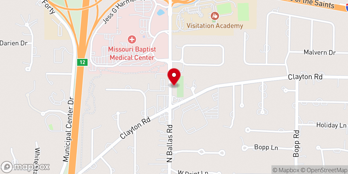 Map showing location of St Louis Marthoma Church