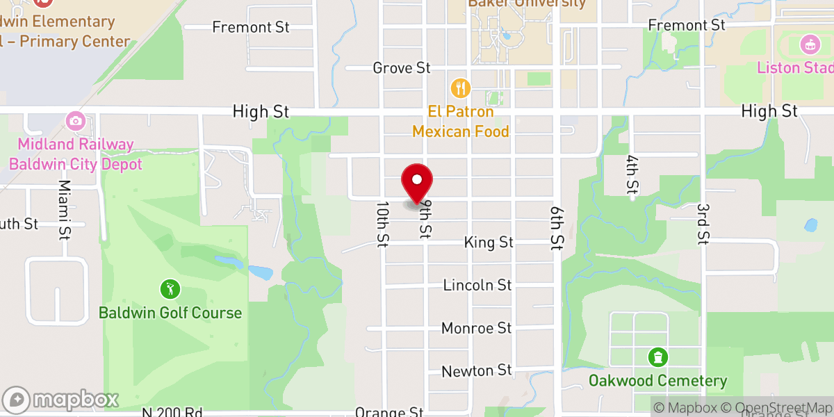 Map showing location of AFJ Chapel